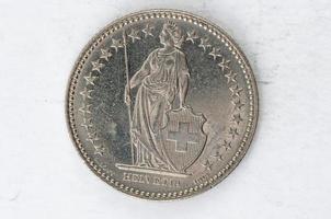deux suisse francen pièce 2007 argent photo