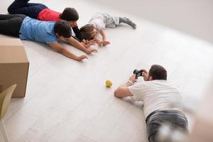 séance photo avec des modèles enfants