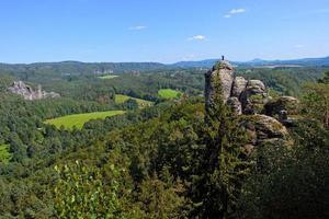 vue sur les collines de saxe suisse en allemagne photo