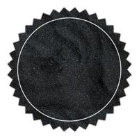 élément d'étiquette de vente vierge simple et moderne fait de fond de sable noir. étiquette de produit. conception d'icône d'étiquette de produit. photo