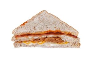sandwich sur blanc photo