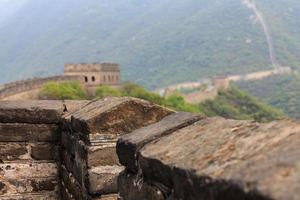 parapet de la grande muraille de chine photo