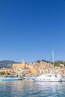 menton sur la côte d'azur, nommée la côte d'azur, située dans le sud de la france photo