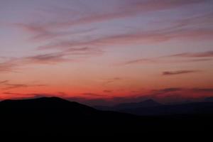 beau ciel coucher de soleil photo