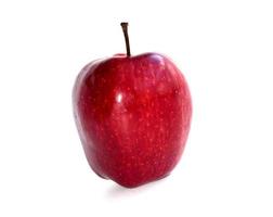 isoler la pomme rouge sur fond blanc photo