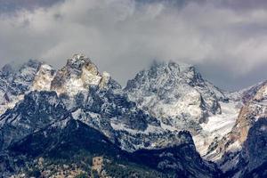 vue panoramique sur le parc national de grand teton photo