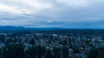 l'olympia, front de mer de washington au crépuscule en décembre 2021 photo