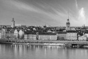 horizon de la vieille ville de stockholm, paysage urbain de la suède photo