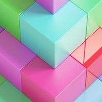 cubes colorés photo