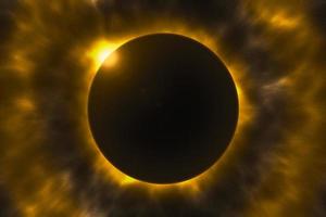 éclipse solaire totale photo