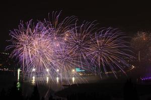 Feux d'artifice sur Halic, Istanbul photo