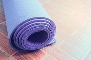 tapis de yoga gros plan photo