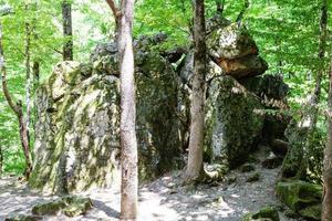 Devil's finger butte rock dans la zone shapsugskaya photo