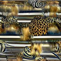 conception africaine. conception d'écharpe léopard, motif textile de mode photo