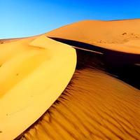 dunes de sable dans le désert du sahara photo