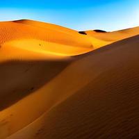 dunes de sable dans le désert du sahara photo