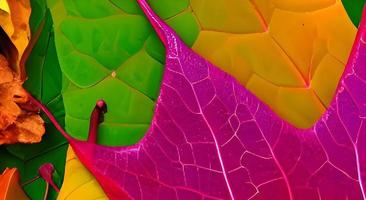 fond de feuilles d'automne rouge et orange. Extérieur. image de fond colorée des feuilles d'automne tombées parfaites pour une utilisation saisonnière. espace pour le texte. photo