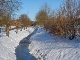 l'heure d'hiver dans un village allemand photo