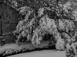 L'heure d'hiver dans te muensterland allemand photo