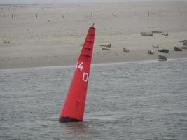 L'île de Baltrum dans la mer du Nord allemande photo