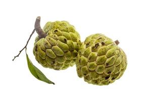 Fruit de noni sur fond blanc photo