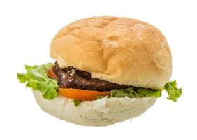 hamburger sur fond blanc photo