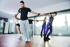 entraînement de groupe de remise en forme photo