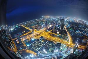 vue sur la ligne d'horizon de dubaï photo