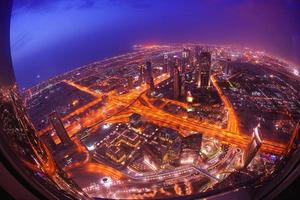 vue sur la ligne d'horizon de dubaï photo