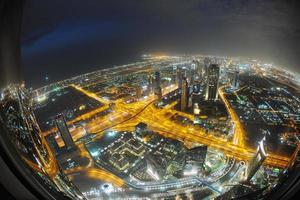 vue sur la ligne d'horizon de dubaï photo