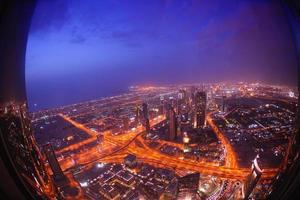 vue sur la ligne d'horizon de dubaï photo