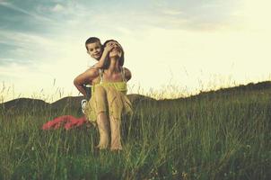 femme enfant en plein air photo