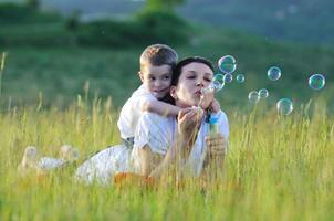 bulle femme enfant photo