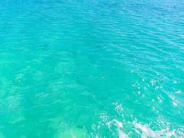 vagues d'eau turquoise bleue motif de texture océan et mer mexique. photo