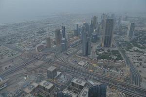 vue sur la ligne d'horizon de dubaï photo