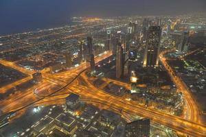 vue sur la ligne d'horizon de dubaï photo