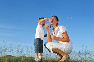 bulle femme enfant photo