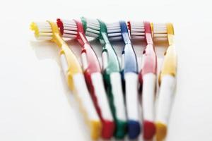 variété de brosses à dents photo
