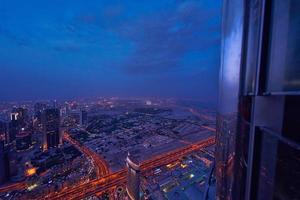 horizon de nuit de dubaï photo