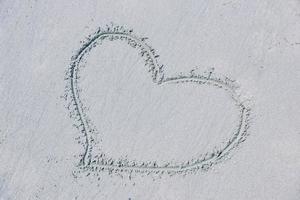 coeur dans le sable photo