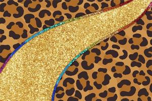 fond de texture de peau de léopard bande de paillettes photo
