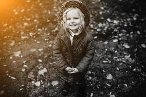 mère fille, dans, automne, parc photo