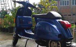 photo en gros plan de vespa classique