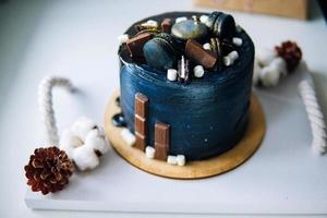 beau gâteau au chocolat design photo