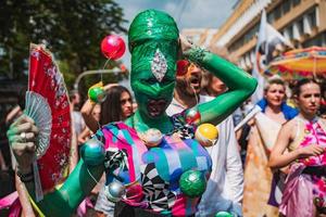 Kyiv, Ukraine - 23 juin 2019. marche de l'égalité. lgbt mars kyivpride. photo