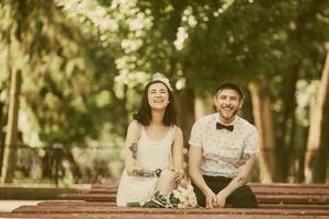 beau couple dans la ville photo