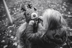 mère fille, dans, automne, parc photo