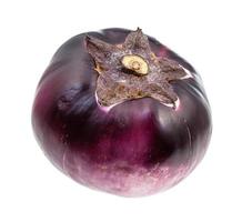 seule aubergine violet foncé mûre isolée photo