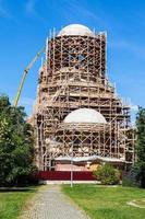 construction de la tour du temple orthodoxe photo