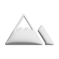 icône de montagne conception 3d pour la présentation de l'application et du site Web photo